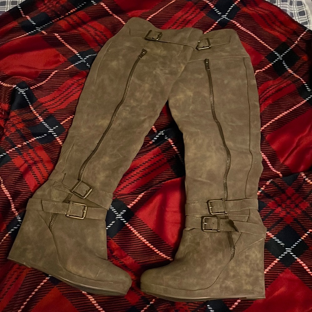 Just Fab knee high boots.